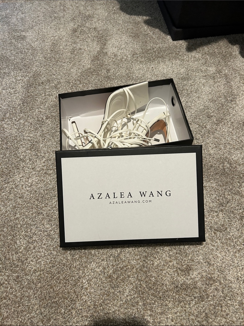White Lace-Up Women's Sandals